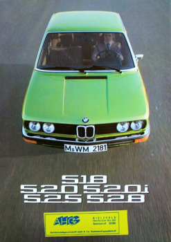 BMW 518 - 528 Modelprogram 1975 Carbrochure (10370)